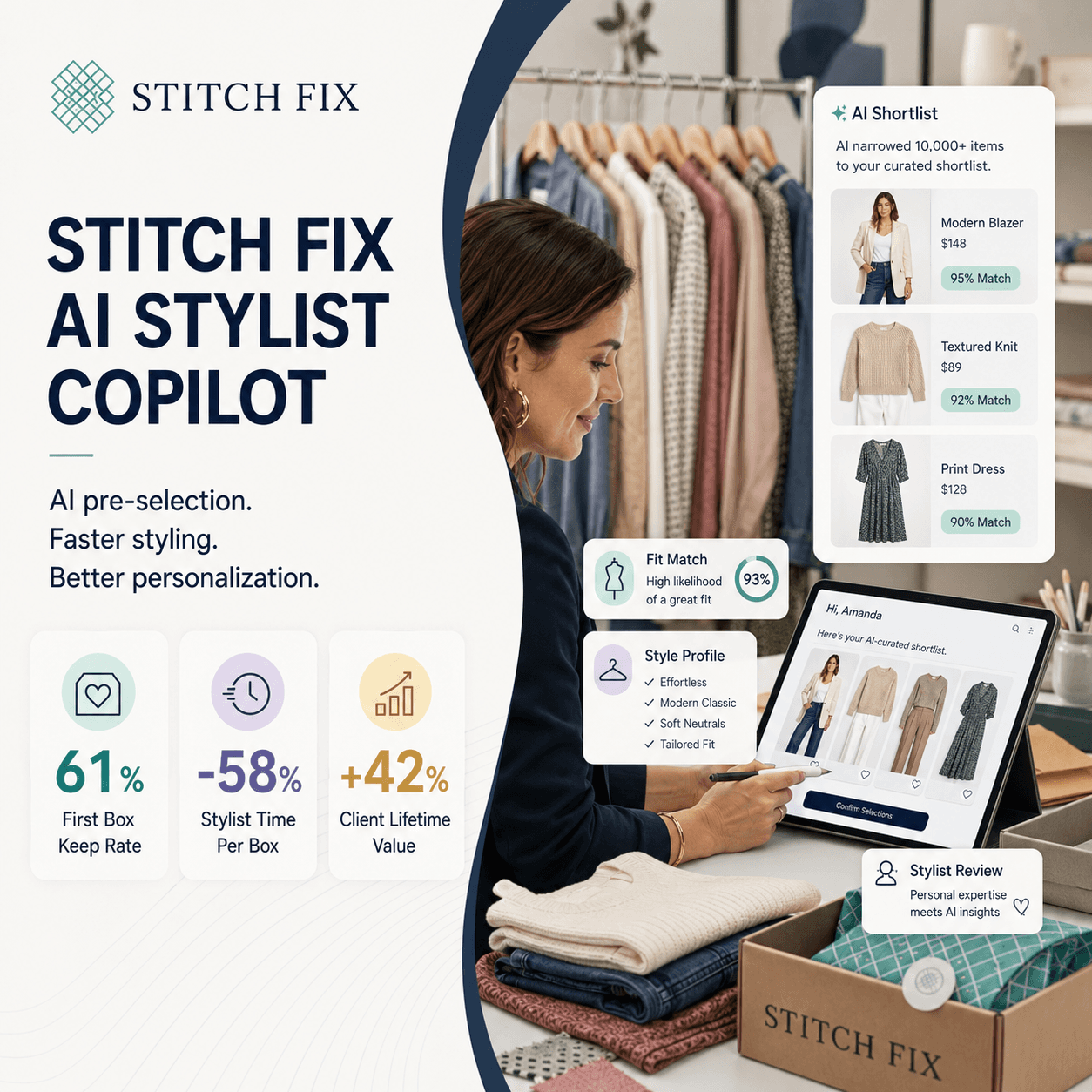 Stitch Fix case study visual