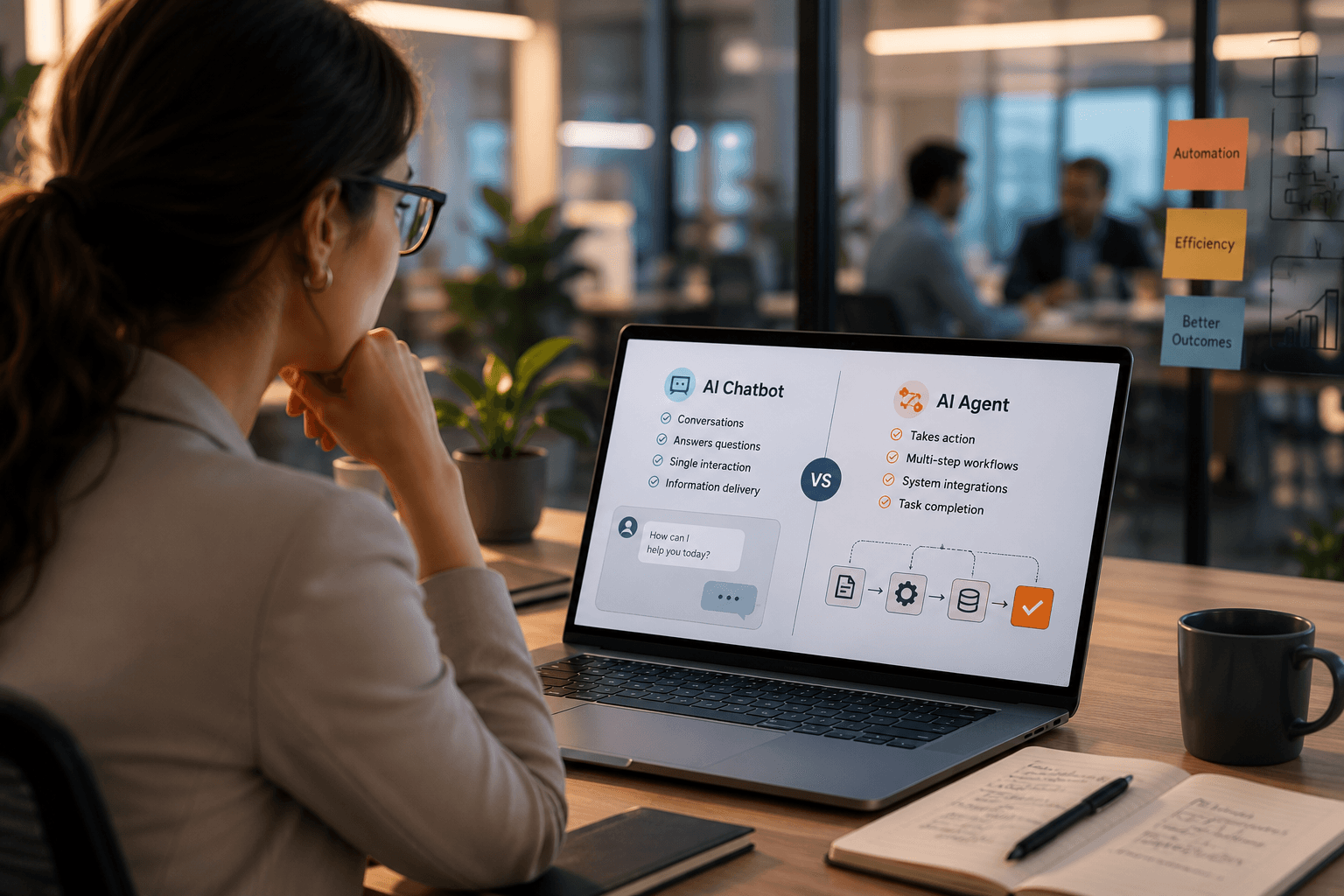 AI Chatbot vs AI Agent: Key Differences for US Business Leaders