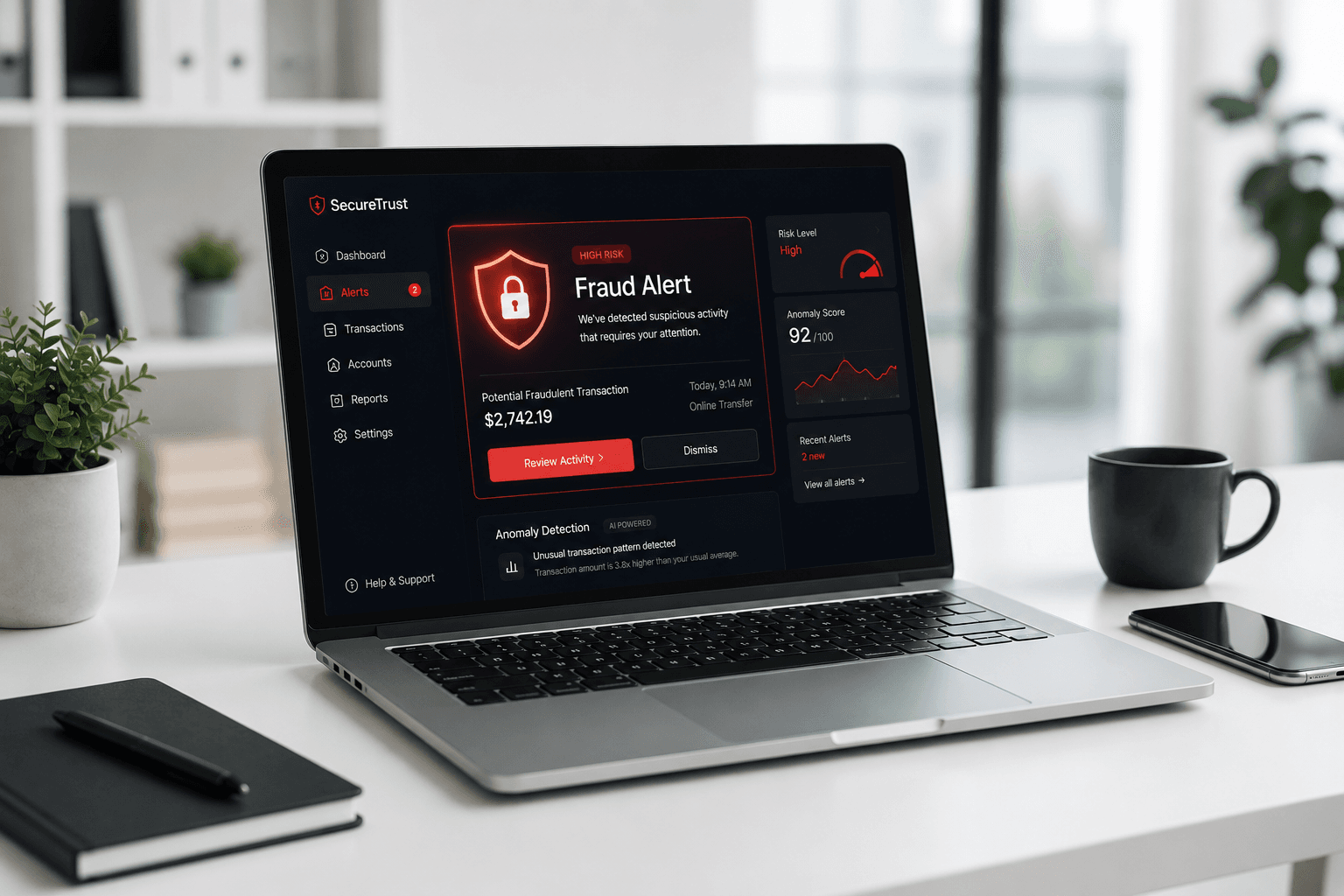 Fraud detection dashboard