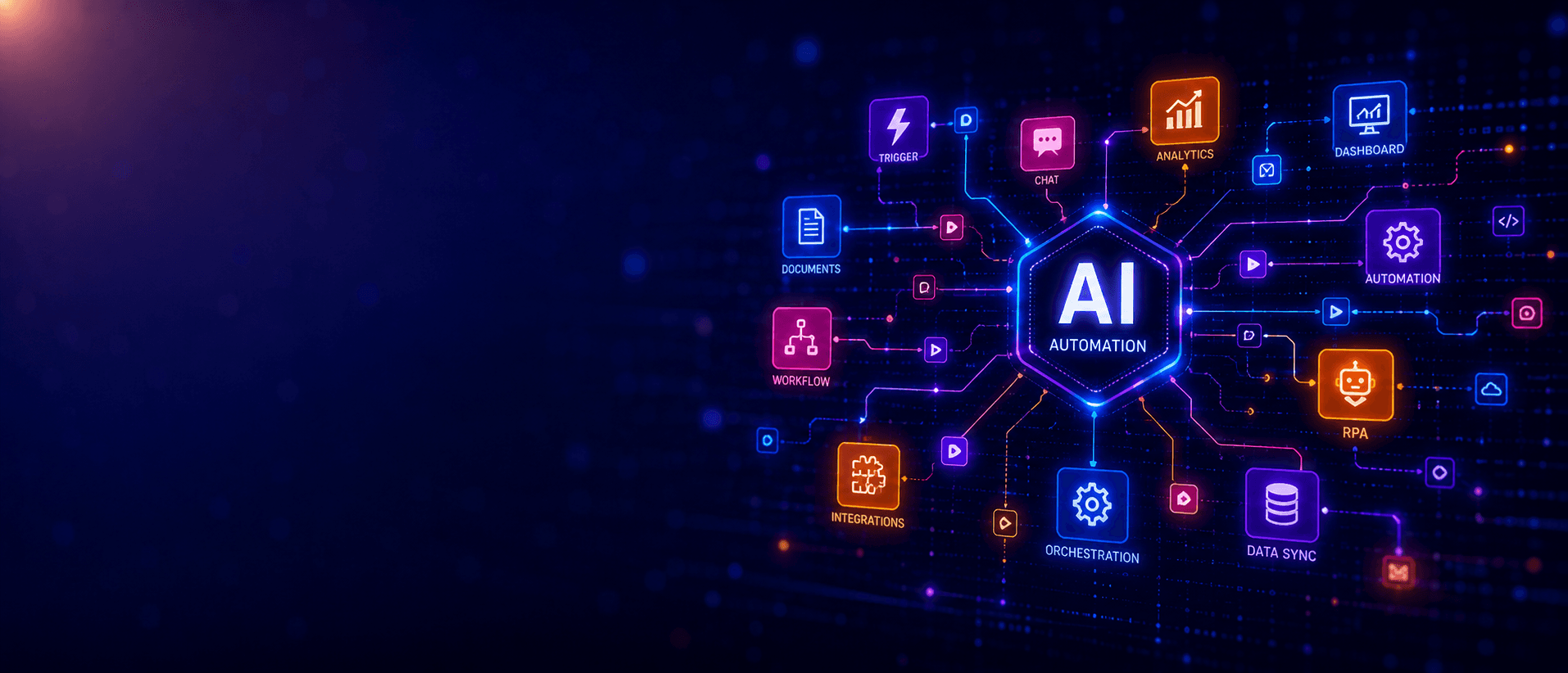 AI Automation service hero illustration