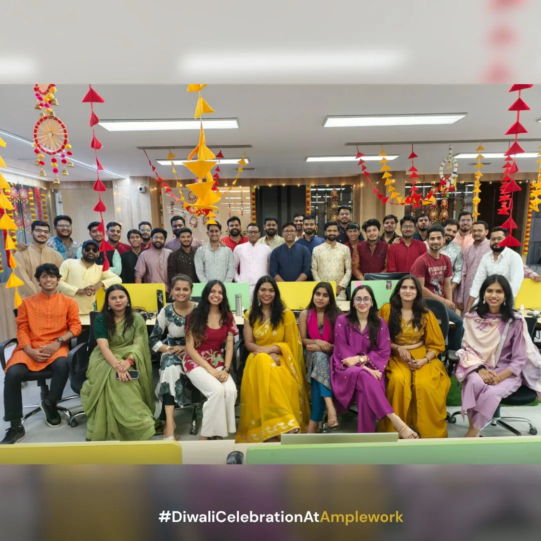 The team celebrating Diwali in the Jaipur office